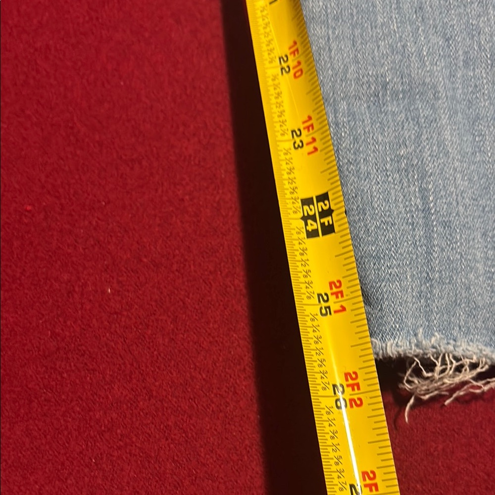 Hudson Jeans Cropped Blue Boyfriend Distressed Denim - Picture 4 of 8